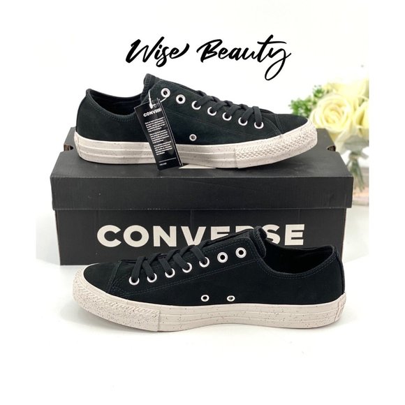 Converse CTAS OX Nubuck Leather Sneaker Men’s Size 11 Black Athletic Shoe NEW